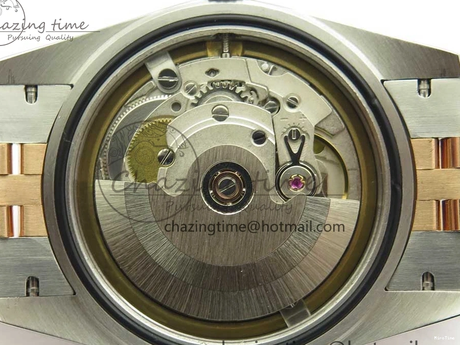 MiroTime 0501 Timeless DateJust 36mm 904 SS RG Wrapped 116231 GMF Gray Diam Dial on SS RG Wrapped Jubilee Bracelet A 3272